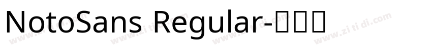 NotoSans Regular字体转换